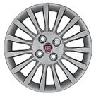 Calota Aro 15 216CP-PTA + Emblema Alumínio Fiat V