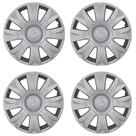 Calota Aro 15" cor Prata Modelo C3 14/15 Jogo c/ 4 Calotas Grid - 169AR-PTA-E