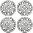 Calota Aro 15" cor Prata Modelo New Fiesta 2014/17 (Jogo c/ 4 Calotas) Grid - 123CP-PTA-E