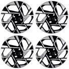 Calota Aro 15" cor Preto/Prata HB20/HB20S 2024 (Jogo c/ 4 Calotas) Grid - 202CP-PBP-E