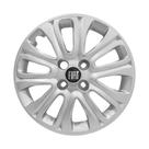 Calota aro 15 Fiat Punto 2015/2016 prata emblema resinado
