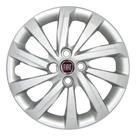 Calota Aro 15 Fiat Strada 2021 2022 2023 Prata + Emblema