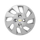 Calota Aro 15 GM Onix/Prisma Prata emblema resinado prata