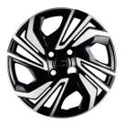 Calota Aro 15 Preto Prata Onix Hatch Plus 2020 2022 2024