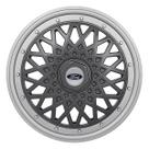 Calota Bbs Aro 14 601AR-PTG + Emblema Alumínio Ford Prata