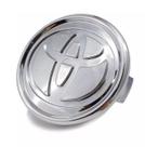 Calota Calotinha Centro Roda Liga Leve Original Toyota Corolla 2002 2003 2004 Etios Fielder KR R64 Prata Liso