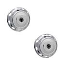 Calota Dianteira Oval Aro 20 Cromado Par