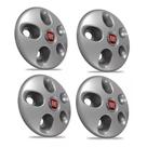 Calota Ducato Centro Roda Aro15 C/emblema Prata 4peças X