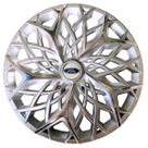 Calota esportiva aro 13 moove silver chrome + emblema resinado ford