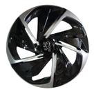 Calota esportiva aro 14 nitro x black silver + emblema de alumínio peugeot preto