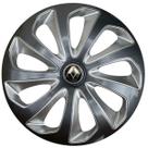 Calota esportiva aro 15 velox graphite silver + emblema resinado renault Calota esportiva aro 15 velox graphite silver + emblema resinado renault
