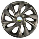 Calota esportiva ds4 13 graphite + emblema fiat vermelho