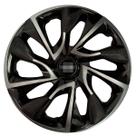 Calota esportiva ds4 15 black silver + emblema nissan
