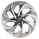Calota esportiva evolution 14 silver graphite + emblema volkswagen