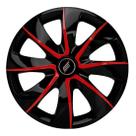Calota esportiva prime aro 13 black red - 1005