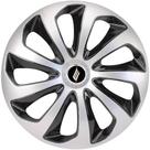 Calota Esportiva Velox Aro 15 Silver Black Elitte