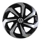 Calota Jogo Gol Voyage G3 G4 G5 Aro 14 Volks Preto Prata