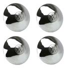 Calota Kit 4 Ferro Cromada Vw Fusca 4 Furos Kombi Clipper