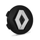 Calota Meio Roda Renault Sandero Logan Clio Preta 55mm Calota Meio Roda Renault Sandero Logan Clio Preta 55mm