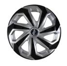 Calota Sportiva Modelo Spider Aro 15 polegadas Silver/Black Parafuso