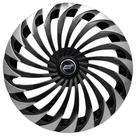 Calota Twister Aro 15 Black Silver