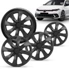 Calotas Aro 14 Prime Preto Fosco Polo Track 2023 a 2025 Jogo com 4