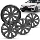 Calotas Aro 14 Velox Preto Fosco Polo Track 2023 a 2025 Jogo com 4