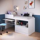 Cama Alta de Solteiro Multifuncional Sem Colchão CJ4080 Jacarta Art In Móveis