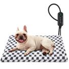 Cama aquecida para animais de estimação MIXJOY para cães e gatos com temperatura e temporizador ajustáveis