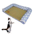 Cama Arranhador Pet Gato Felino Esteira Almofada Resistente Confortavel Animal de Estimaçao Lavavel Aconchegante Macio