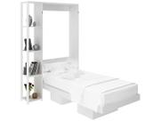 Cama Articulada de Solteiro com 4 Prateleiras e 2 Nichos CM8013 Branco - Tecno