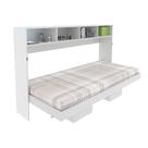 Cama Articulada Horizontal de Solteiro com 6 Nichos CM8020 Branco - Tecno