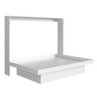 Cama Articulável Horizontal Casal com Estação de Trabalho Branca MDP Latino Art In Móveis