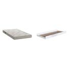 Cama Auxiliar para Beliche 1 Colchão Branco