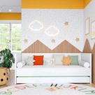 Cama Babá Infantil Moderna Coleção Wood Divicar