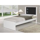 Cama Barcelona Solteiro Branco Com Preto - Tebarrot Móveis