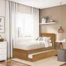 Cama Barcelona Solteiro Com Auxiliar Nature Tebarrot Móveis