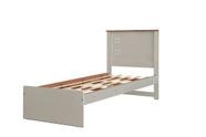 Cama Barcelona Solteiro Off White Com Nature - Tebarrot Móveis