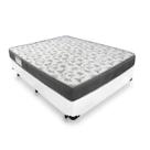 Cama Base Box Casal Branco Colchão ISO 100 D33 - Ortobom