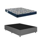 Cama Base Box Casal Cinza Colchão ISO 60 D28 - Ortobom