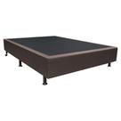 Cama Base Box Casal Sintético Marrom 38x138x188