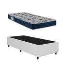 Cama Base Box Solteiro Branco Colchão ISO 60 D28 - Ortobom