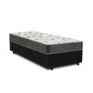 Cama Base Box Solteiro Preto Colchão ISO 100 D33 - Ortobom
