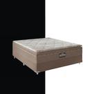 Cama Base Box suede Bege Claro