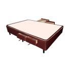 Cama Base c/Aux 4 Gavetas Casal Castor Poli Brown 138x188x 27 Cama Base c/Aux 4 Gavetas Casal Castor Poli Brown 138x188x 27