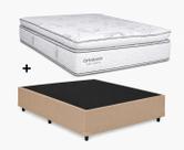 Cama Base Casal Bege Colchão New Freedom Molas Ensacadas 138x188 - Ortobom Cama Base Casal Bege Colchão New Freedom Molas Ensacadas 138x188 - Ortobom