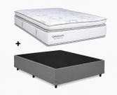 Cama Base Casal Cinza Colchão New Freedom Molas Ensacadas 138x188 - Ortobom Cama Base Casal Cinza Colchão New Freedom Molas Ensacadas 138x188 - Ortobom