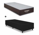 Cama Base Solteiro Preto Colchao Fit D33 Espuma 88x188 - Ortobom