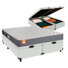 Cama + Bau Blindado e Colchão D23 Queen