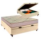 Cama + Bau Blindado e Colchão D33 Casal